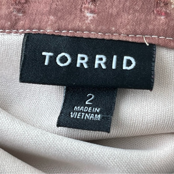 Torrid Mini Clip Dot Front Keyhole Dress Women’s Plus Size 2 - Picture 10 of 11